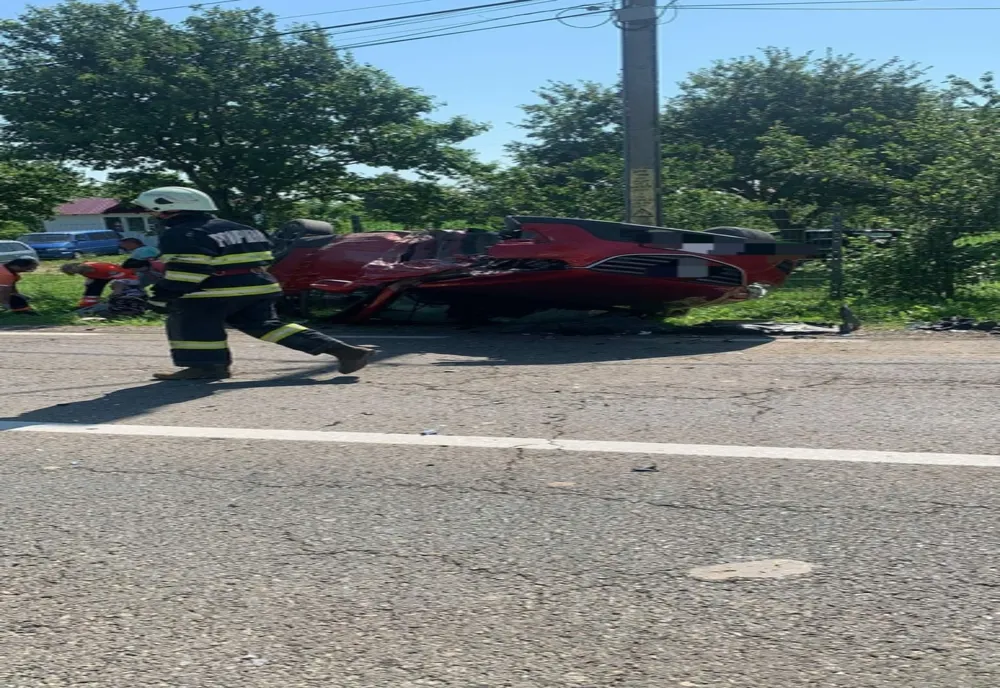 La un pas de tragedie! Accident la Agapia