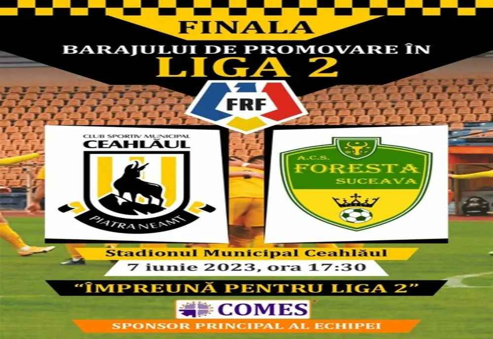Miercuri trebuie să fie ziua cea mare pentru CSM Ceahlăul, ziua promovării în Liga 2. Tribuna 2 va fi ”TRIBUNA FAMILIEI”