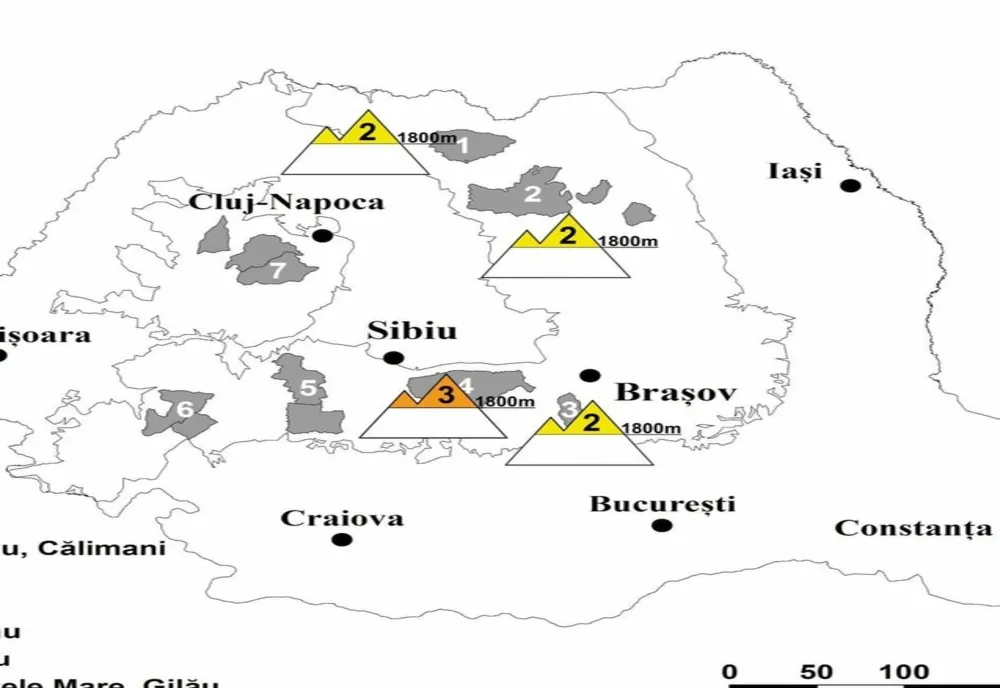 Gradul de avalanşă a atins nivelul 3 din 5 la altitudini de peste 1.800 de metri în masivul Făgăraş