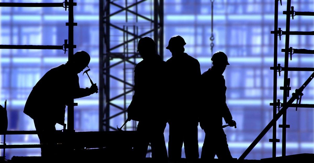 construction site blue