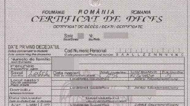 certificat de deces perioada