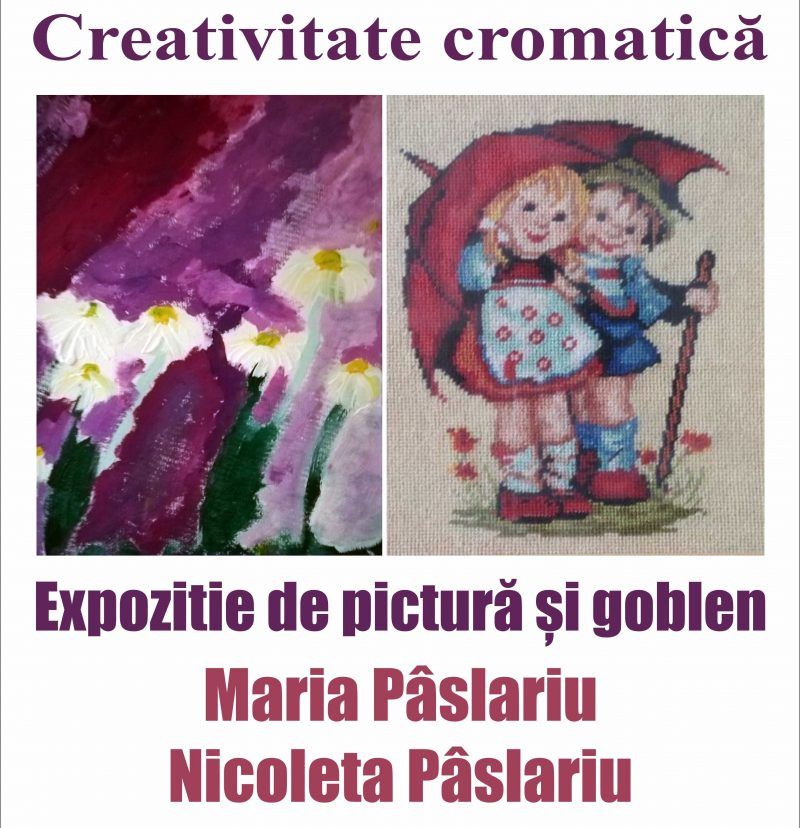 Afis expozitie de pictura goblen Paslariu