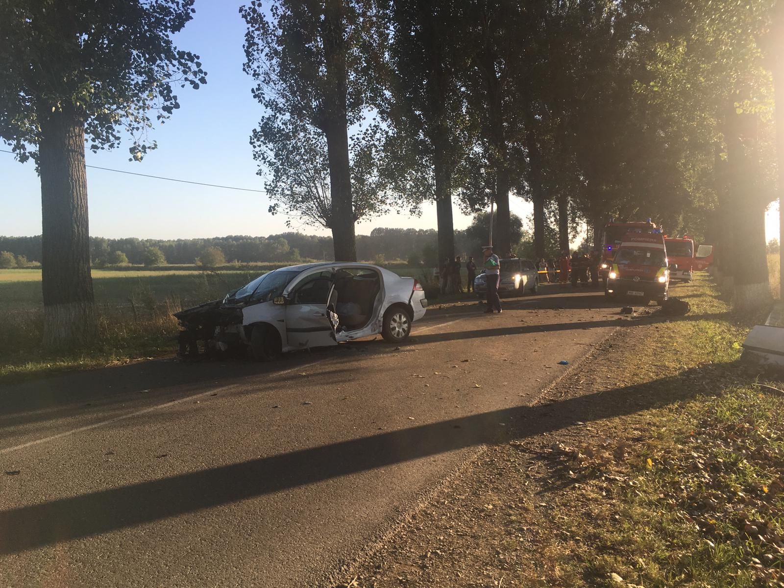 Tânăr încarcerat într-un accident la Sagna (FOTO)