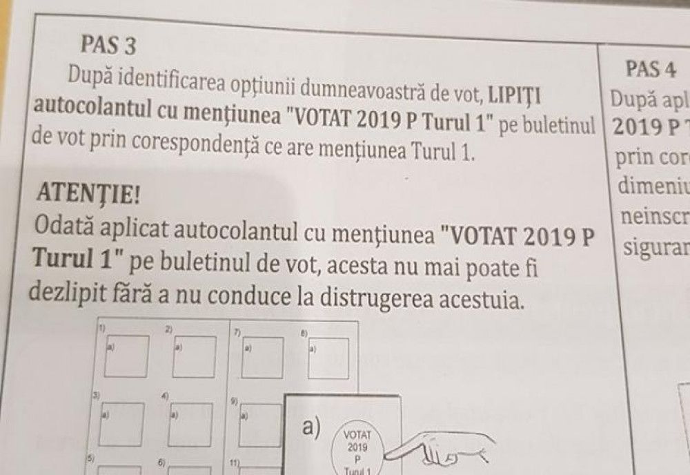  Un român din Marea Britanie arată că autocolantul „votat” se poate dezlipi. Mituleţu (AEP): Cine îl mută o face pe propria răspundere 