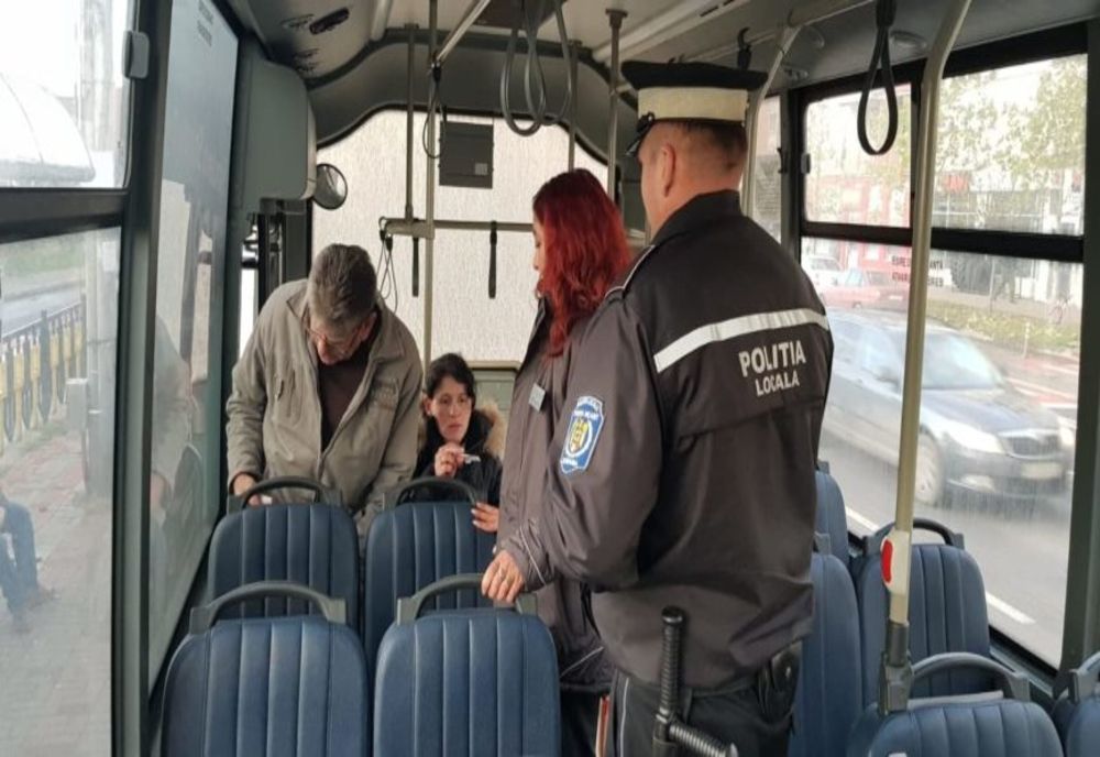 Polițiștii locali, razie în mijloacele de transport în comun