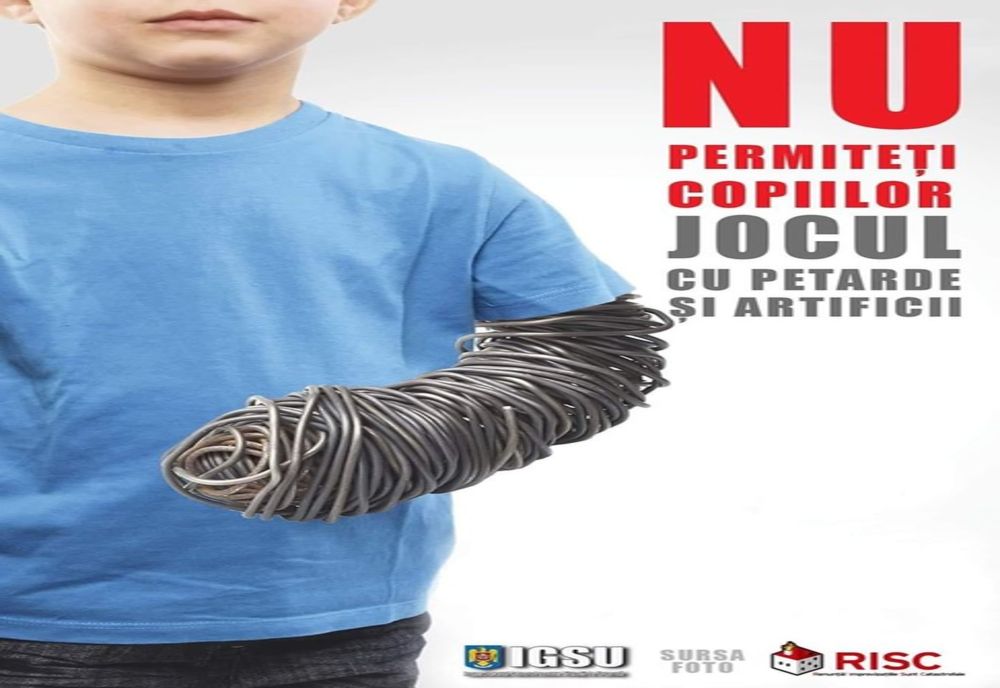 AVERTISMENTUL pompierilor: NU permiteți copiilor jocul cu petarde sau artificii!