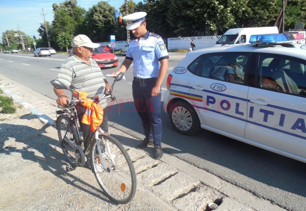 Peste 200 de bicicliști amendați în doar două zile