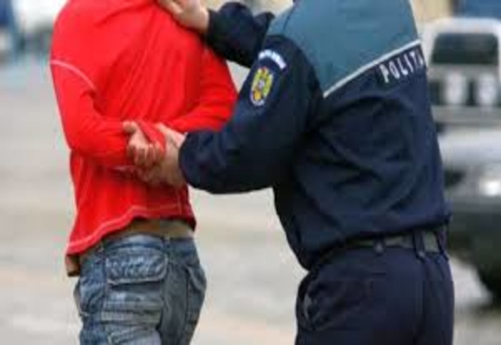 Scandalagiu violent reținut de polițiști