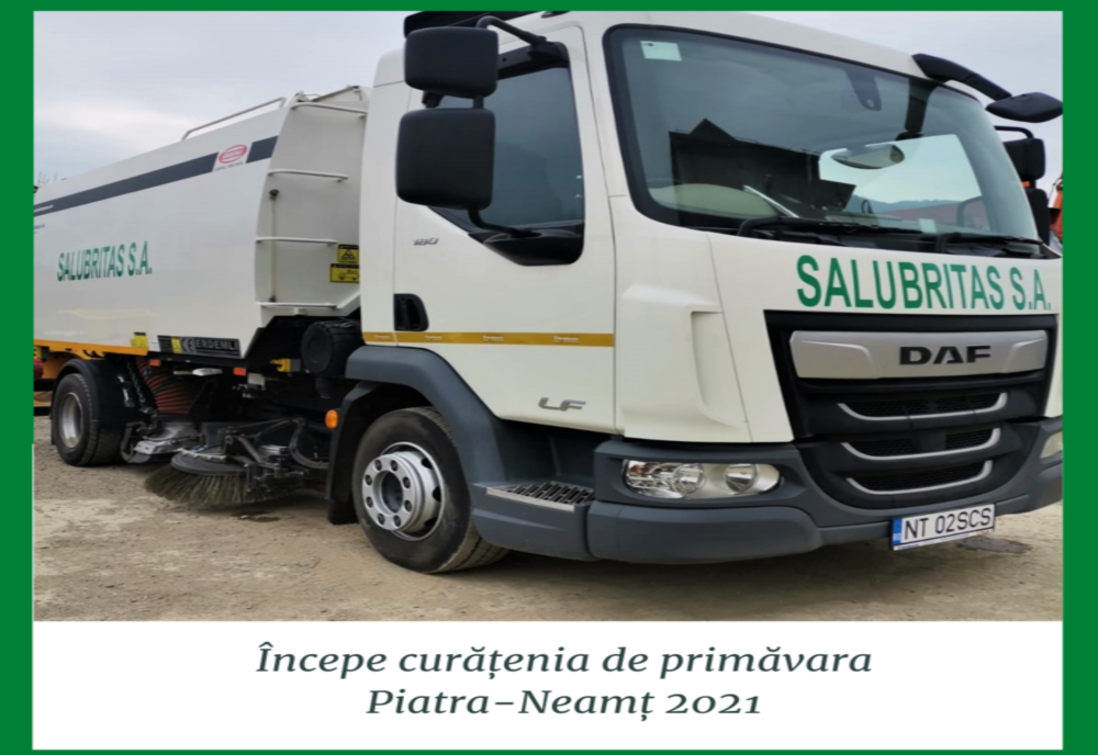 A început curățenia de primăvară la Piatra-Neamț