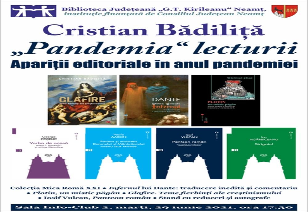 Cristian Bădiliță conferențiază la Biblioteca Județeană