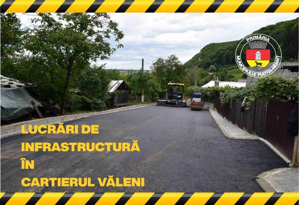 Lucrări de infrastructură în cartierul Văleni