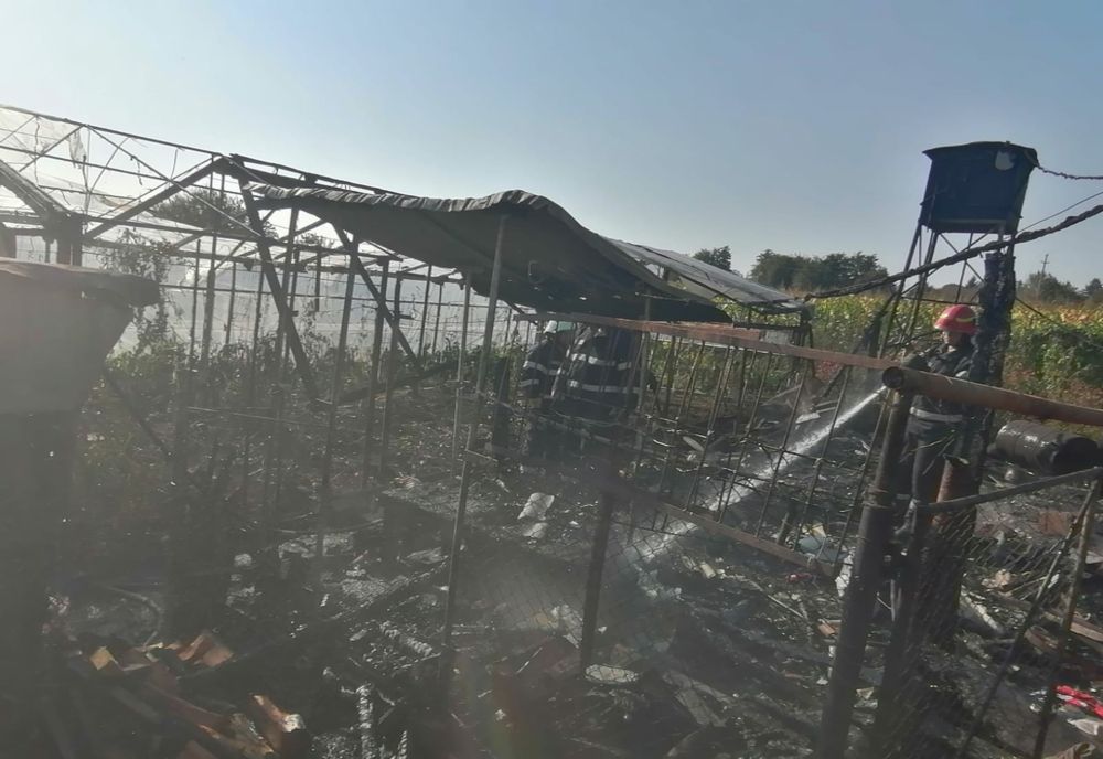 Incendiu la Chilia! Proprietarul a suferit arsuri ușoare