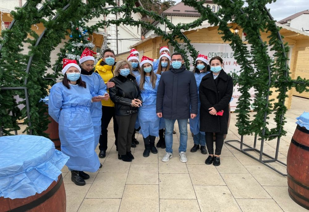 Centru de vaccinare la Târgul de Crăciun