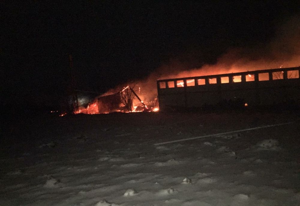 Incendiu violent la un gater din Rediu