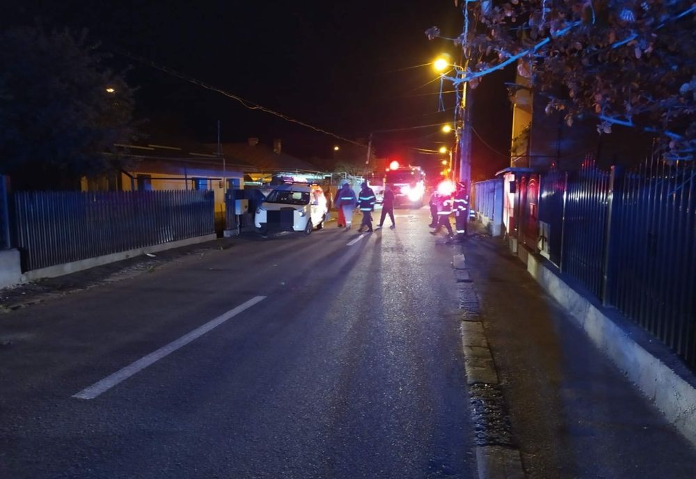 Țeavă de gaz ruptă din cauza unui accident rutier 