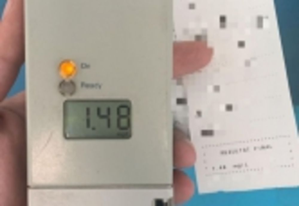 Alcoolemie de 1,24 mg/l alcool pur în aerul expirat pentru un șofer din Neamț