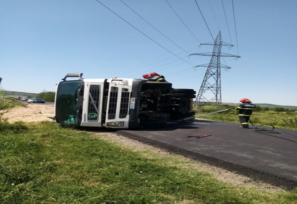 Accident pe un drum din Neamț