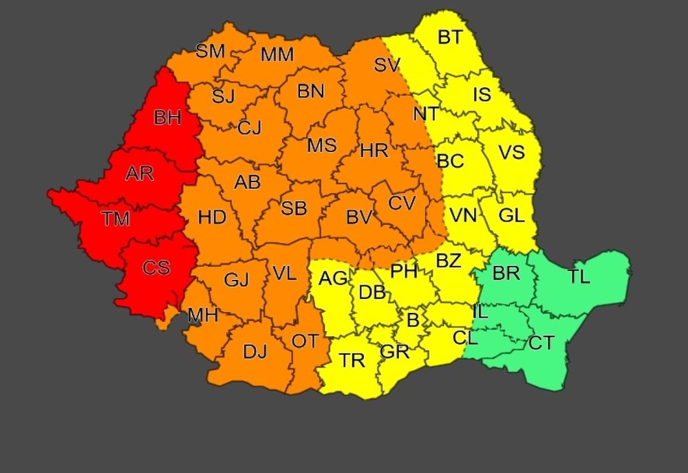 Mesaj RO-ALERT de instabilitate atmosferică accentuată pentru locuitorii mai multor localități din Neamț