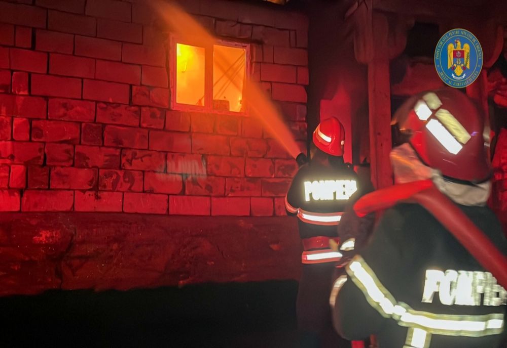Incendiu la o gospodărie din Văleni