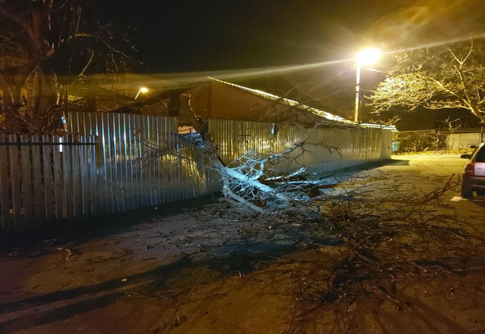 Pompierii intervin în mai multe zone pentru a îndepărta efectele produse de Codul Galben de vânt