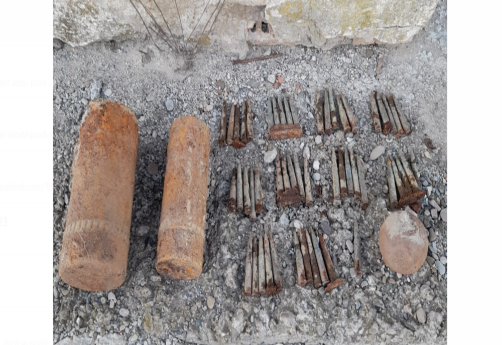 Muniție din Primul Război Mondial, descoperită la Bicazu Ardelean