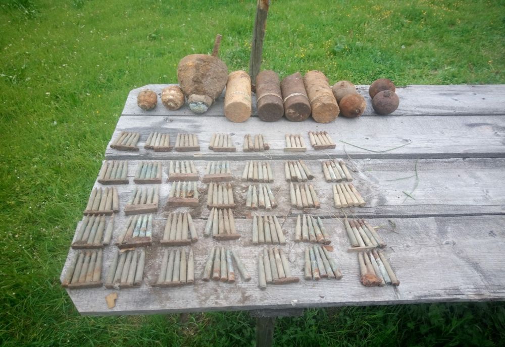 Muniție din Primul Război Mondial, descoperită la Bicazu Ardelean