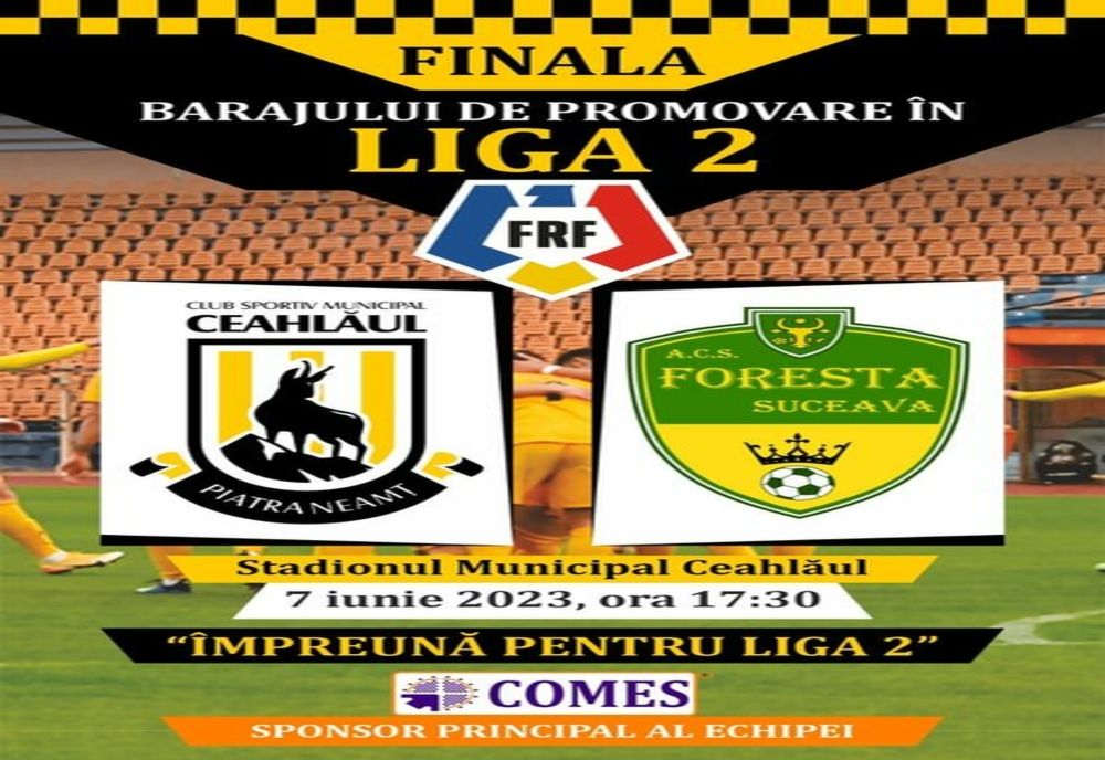 Miercuri trebuie să fie ziua cea mare pentru CSM Ceahlăul, ziua promovării în Liga 2. Tribuna 2 va fi ”TRIBUNA FAMILIEI”