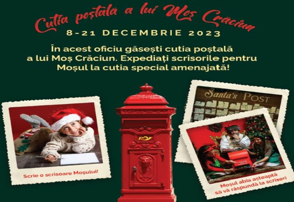 Trimite-i o scrisoare Moșului prin Poșta Română, iar Moșul îți va răspunde!