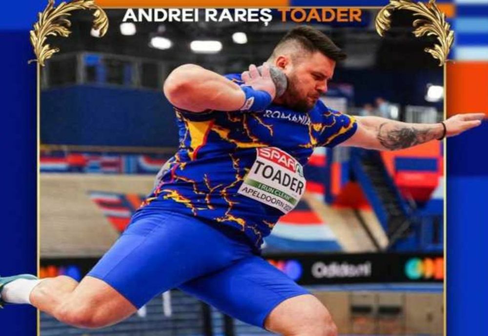 ATLETISM: ANDREI RAREȘ TOADER, MEDALIAT CU AUR LA GREUTATE LA EUROPENELE DE SALĂ