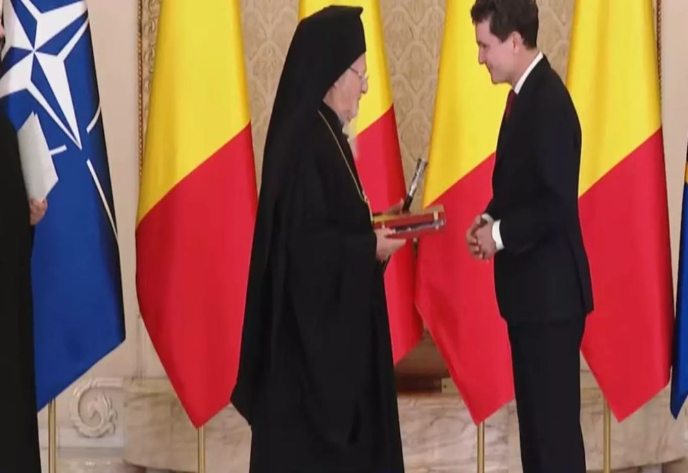 NICUȘOR DAN L-A PRIMIT PE PATRIARHUL ECUMENIC BARTOLOMEU I LA COTROCENI