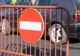 Trafic restricționat pe o stradă din Roman