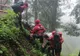 Peste opt lansări în coardă pentru salvarea unui turist accidentat pe Ceahlău