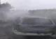 Autoturism făcut scrum de la un cablu electric defect (FOTO)