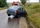 S-a oprit în șanț după ce s-a urcat la volan beat criță! S-a ales cu răni ușoare și dosar penal