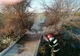 Puntea peste râul Ozana a luat foc