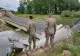 20 de oi au fost prinse sub podul prăbușit din Neamț - 4 au fost salvate de pompieri