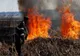 Patru incendii de vegetație uscată, în Neamț
