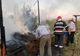 S-au jucat cu focul și au incendiat o fânărie (FOTO)